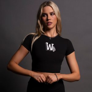 Our Stamp S/S Energy Top in Black