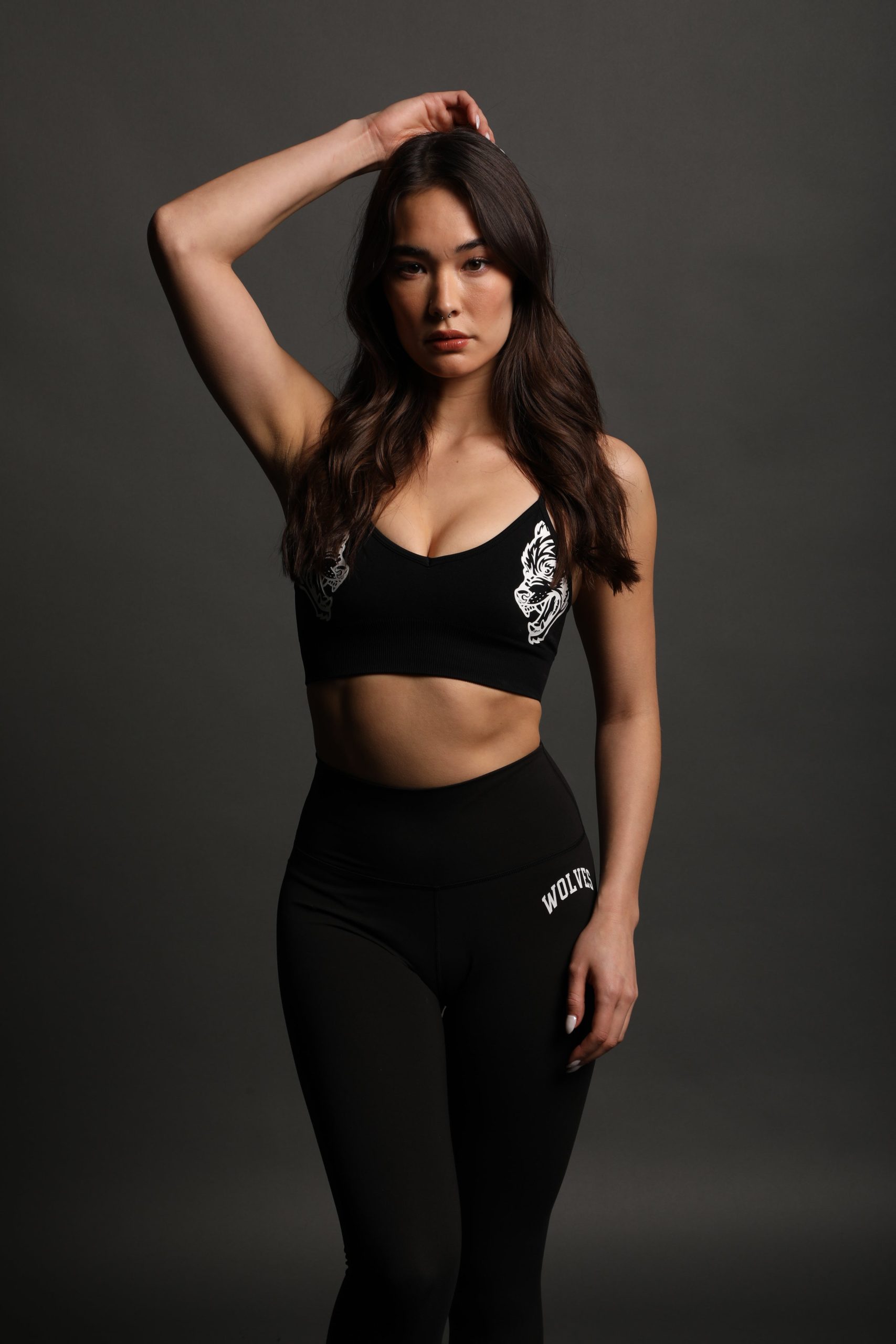 Dual Everson Seamless Sports Bra in Black - Image 5