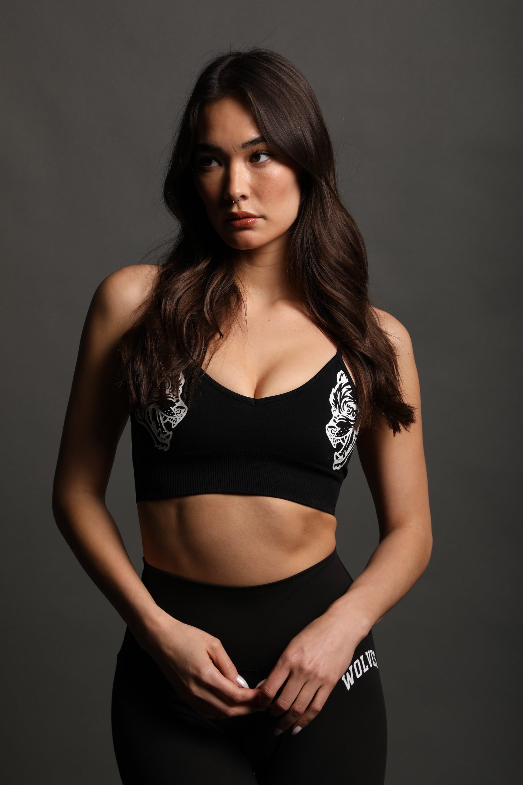 Dual Everson Seamless Sports Bra in Black - Image 9