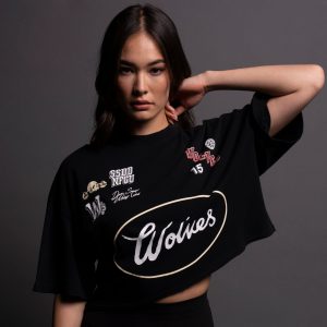 Live Fast V2 Premium Oversized (Cropped) Tee in Black