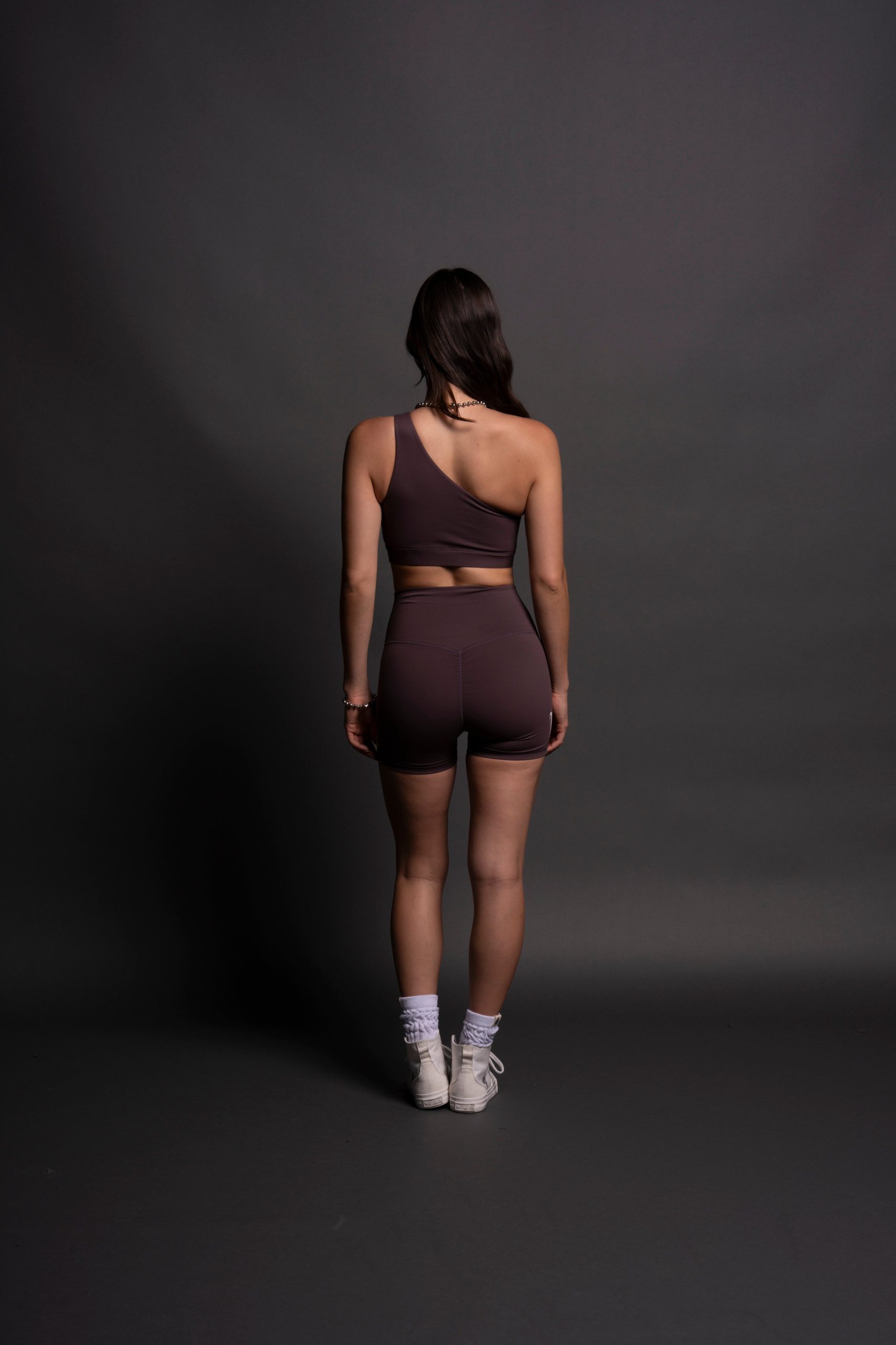 Single Wolf One Shoulder Energy Bra in Purple Night - Image 6