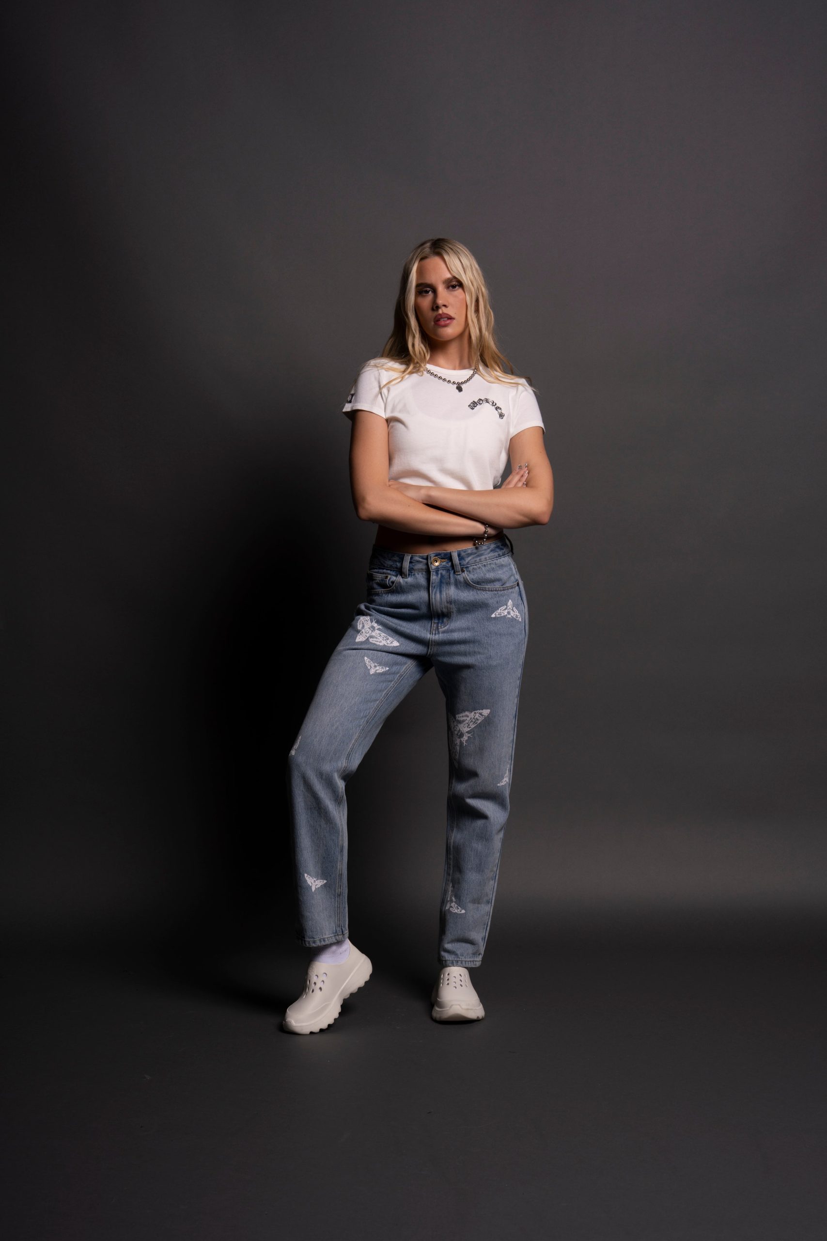 Chopper Timeless (Cropped) Tee in Cream - Image 5