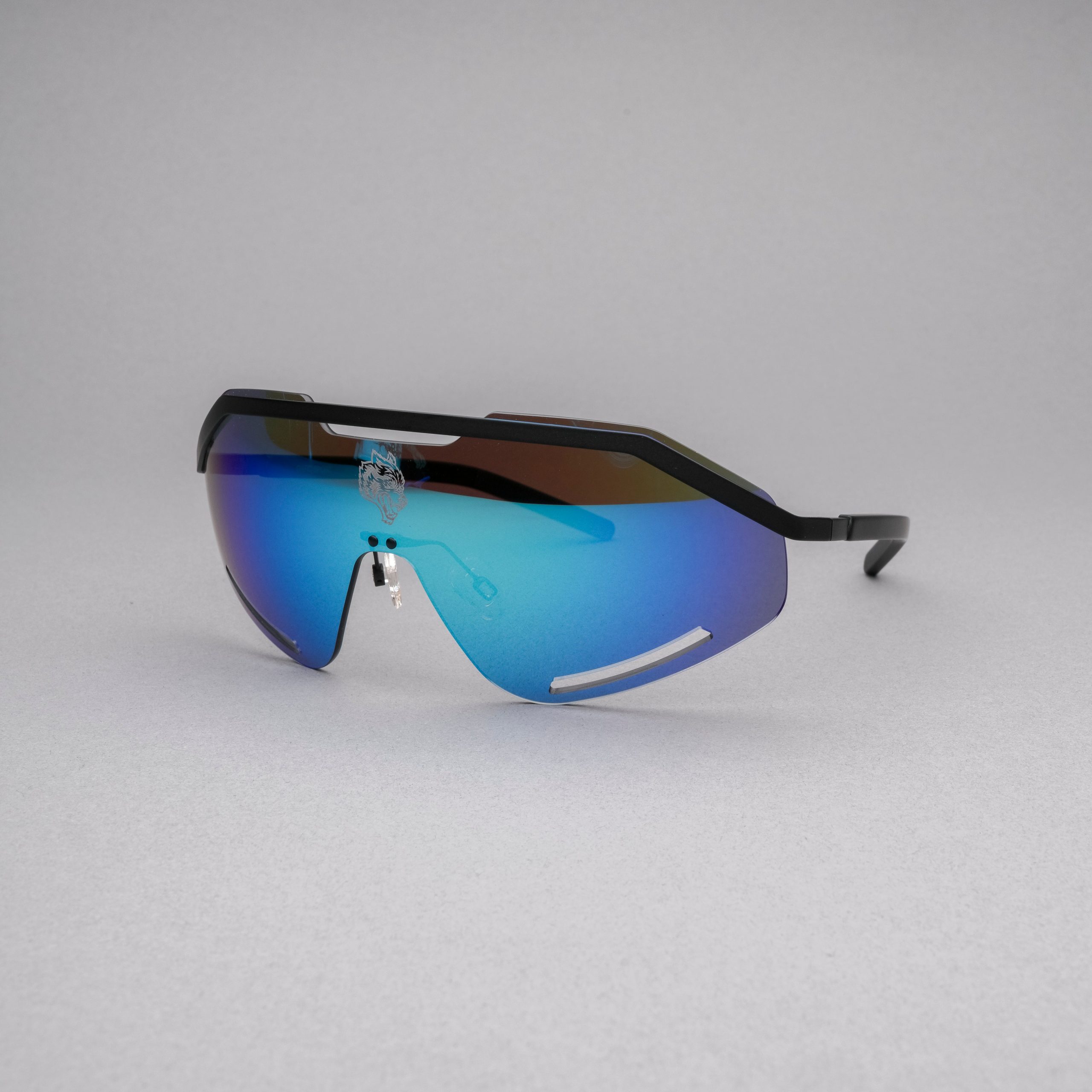 Wolf Head Speeder Glasses in Blue - Image 3