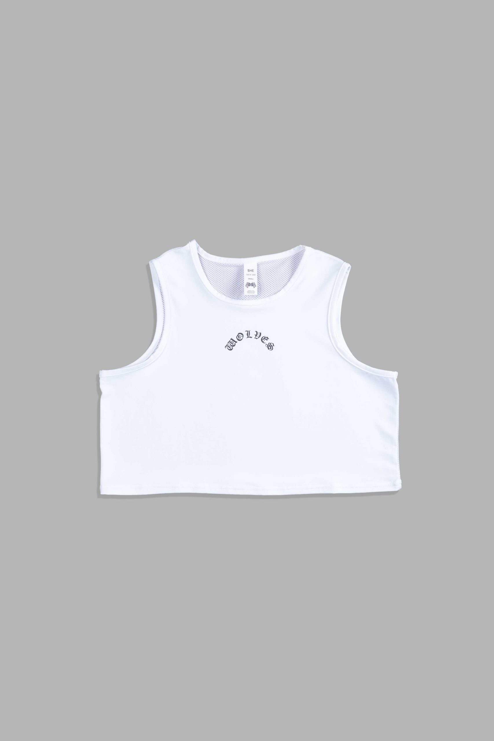 Chopper She Dry Wolf Training Tank in White