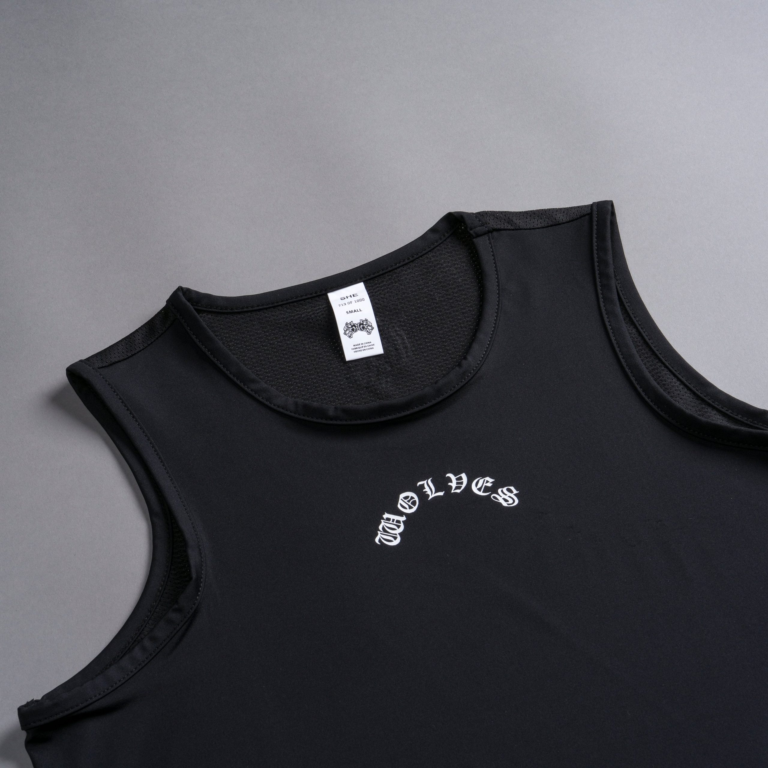 Chopper She Dry Wolf Training Tank in Black - Image 3