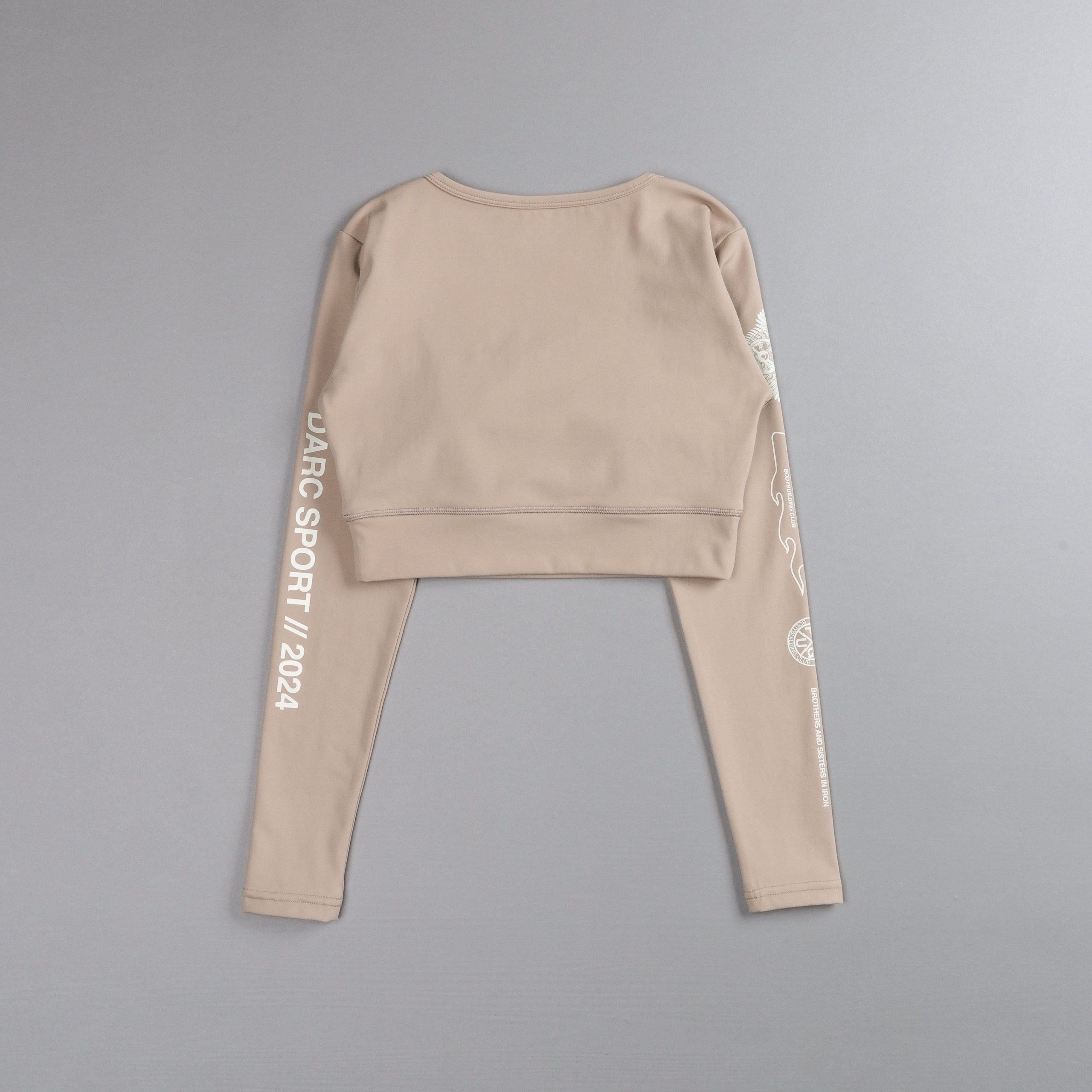 Marked L/S Jade Energy Top in Taupe - Image 4