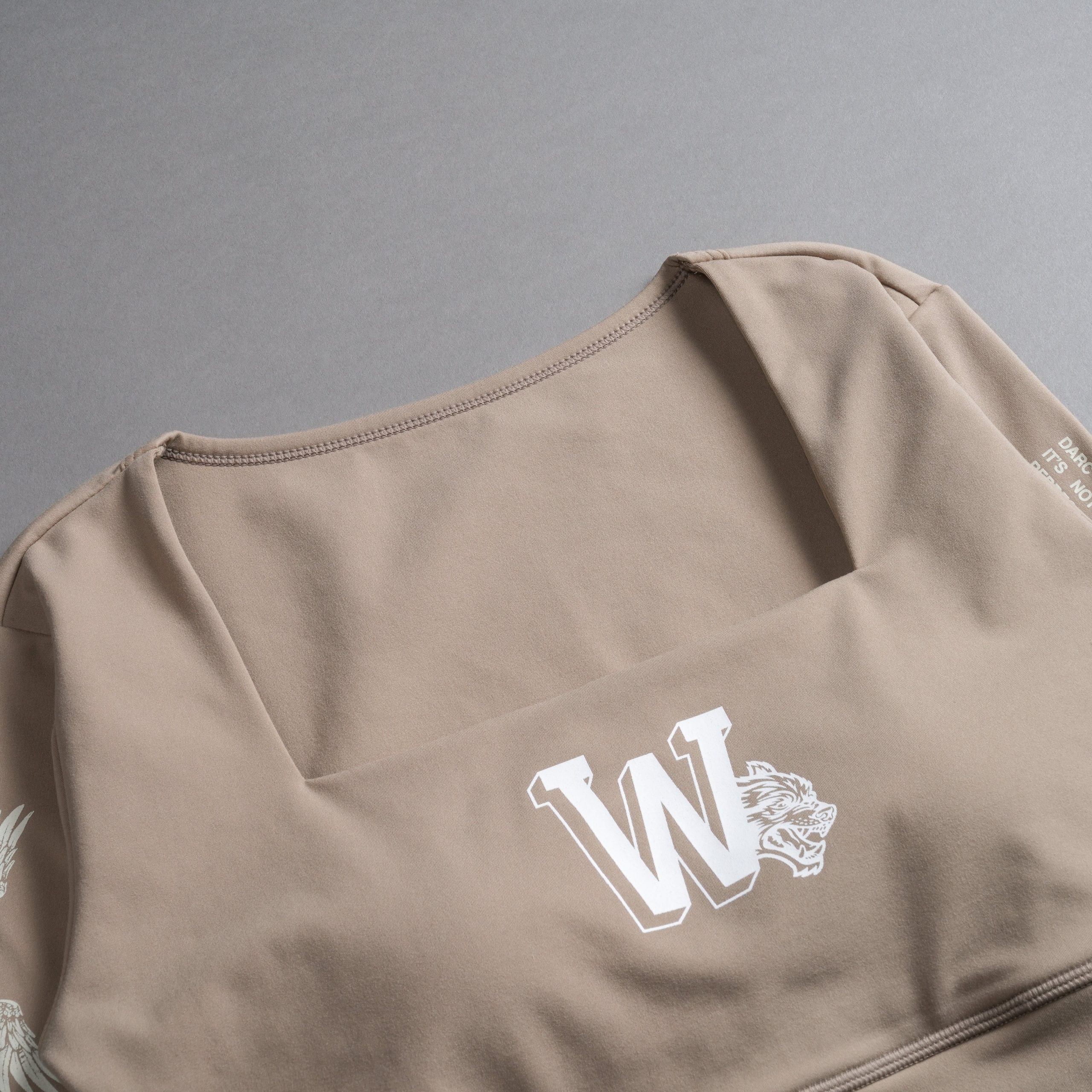 Marked L/S Jade Energy Top in Taupe - Image 8