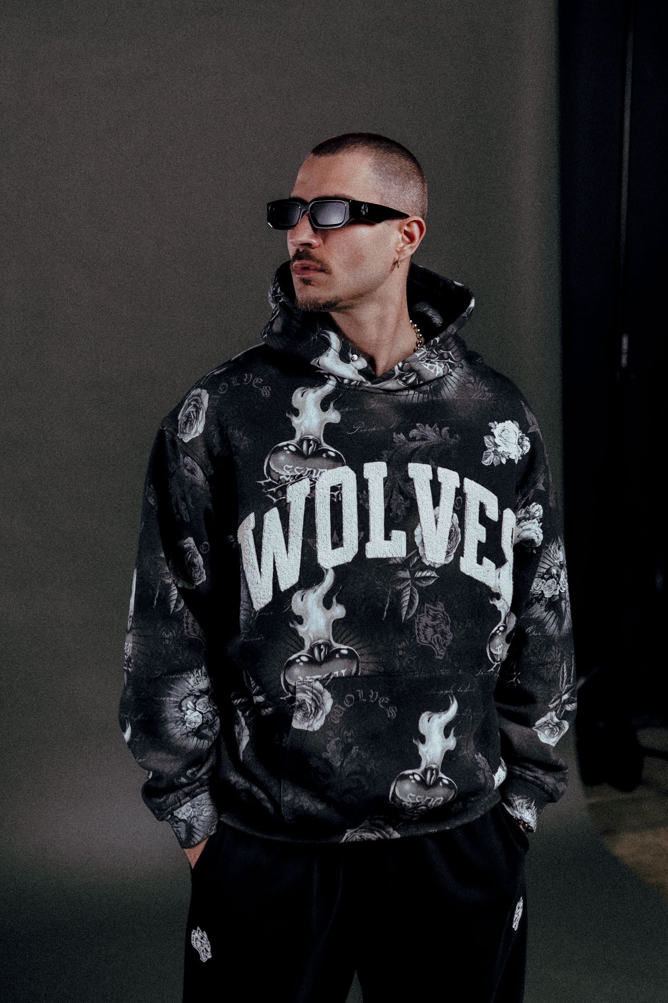 Always Loyal Pierce Hoodie in Corazon de Oscuridad Tonal - Image 8