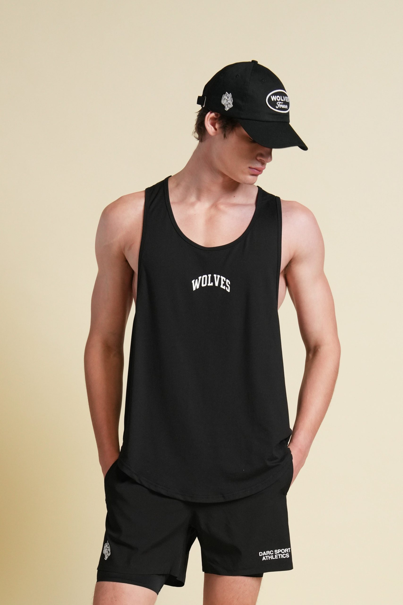 Loyalty Forever Dry Wolf Drop Tank in Black